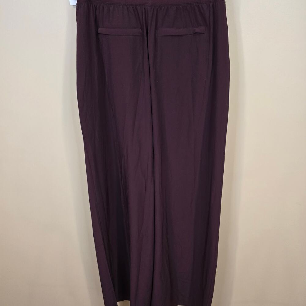 NEW NWT Women's Athleta Brooklyn Heights Wide Leg Jumpsuit Maroon/Wine | Size 2 - Picture 7 of 11